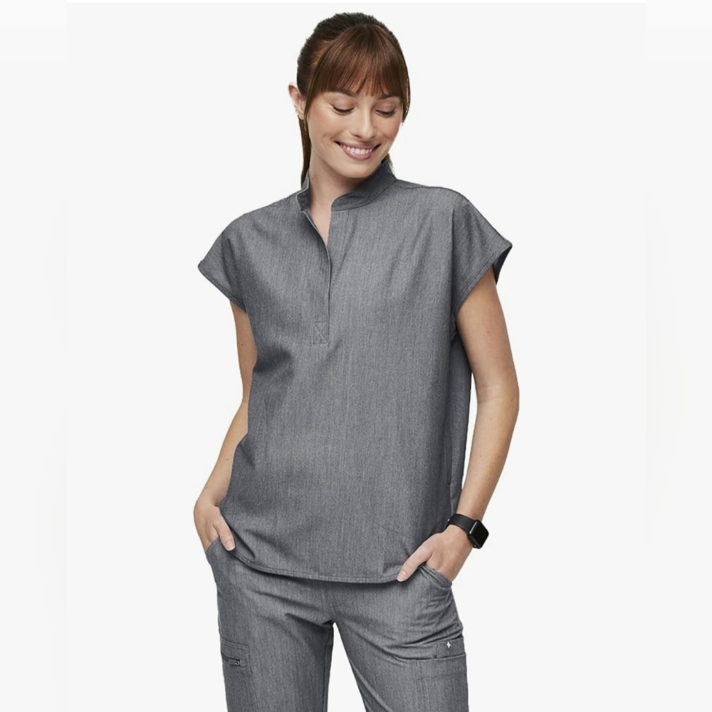 Figs Gray Women's Blouse